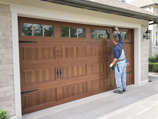 Custom garage door showcase by Wellington Garage Door Repair in Wellington