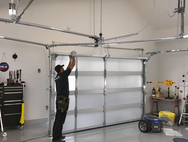 Wellington Garage Door Repair certified team performing precision garage door installation in Wellington