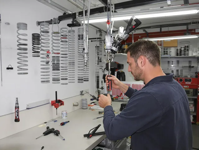 Wellington Garage Door Repair safety certified technician performing precision spring replacement in Wellington